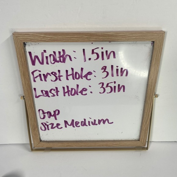 Vintage Gap Leather Belt Womens Medium Brown Western Stitched Buckle Italy - Picture 8 of 8